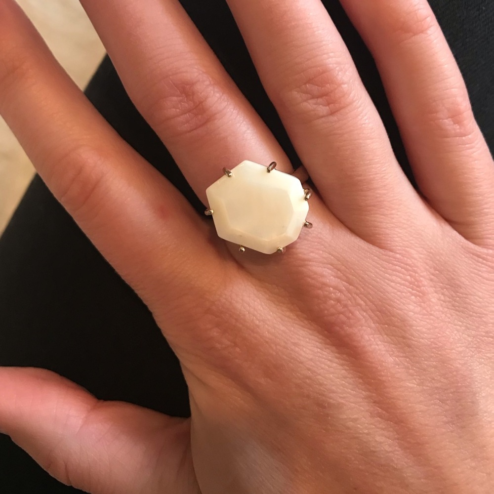 Kendra Scott White Stone Ring